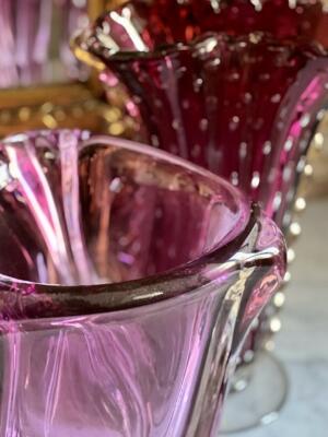 Vase, crystal, Val Saint Lambert, Belgium, 1950s