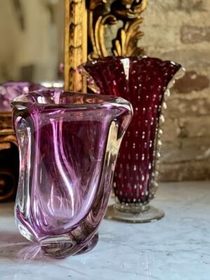 Vase, crystal, Val Saint Lambert, Belgium, 1950s
