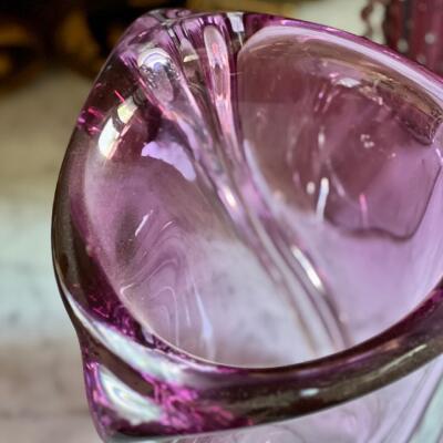 Vase, crystal, Val Saint Lambert, Belgium, 1950s