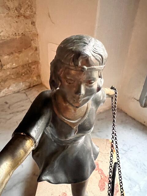 Скульптура Жоржа Максима, сплав и мрамор, Франция, около 1920-х гг.