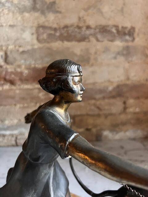 Скульптура Жоржа Максима, сплав и мрамор, Франция, около 1920-х гг.