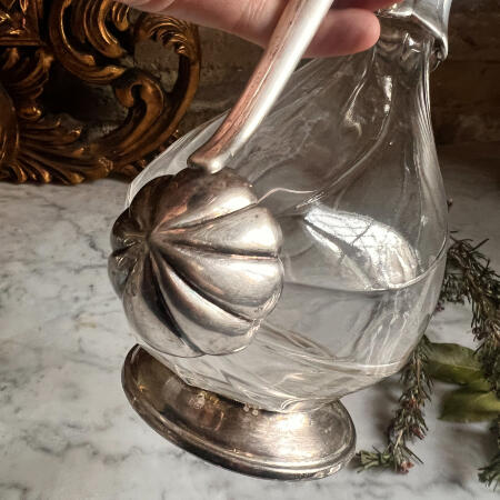 Jug decanter with metal lid, Italy markdown 