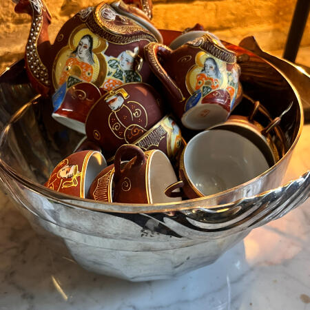 Basket dish silver plated Italy