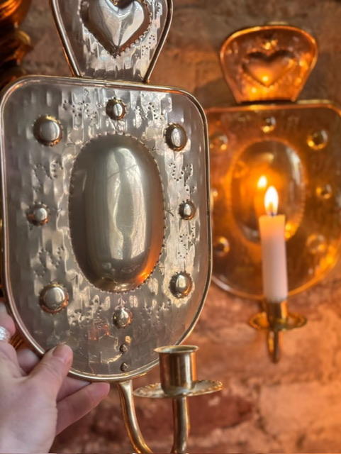 Set of 2 wall candleholders