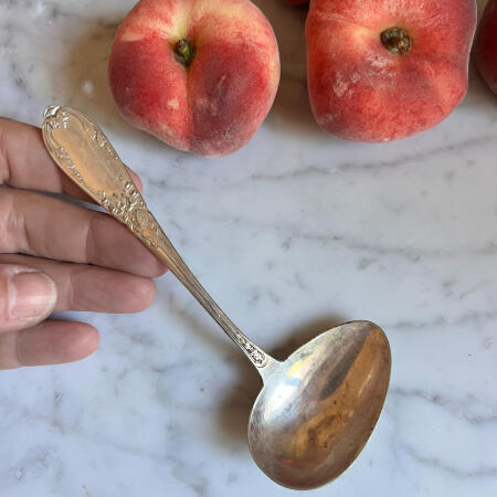 Serving spoon, Silver plated, France, 19th century