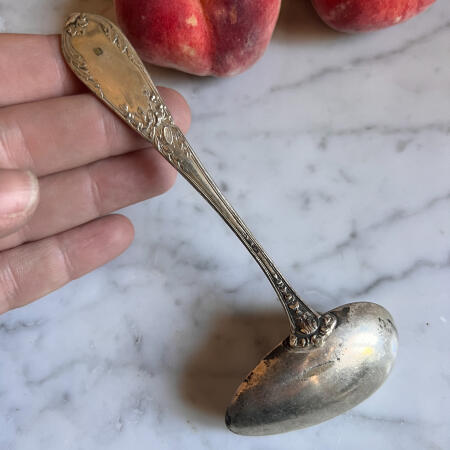 Serving spoon, Silver plated, France, 19th century