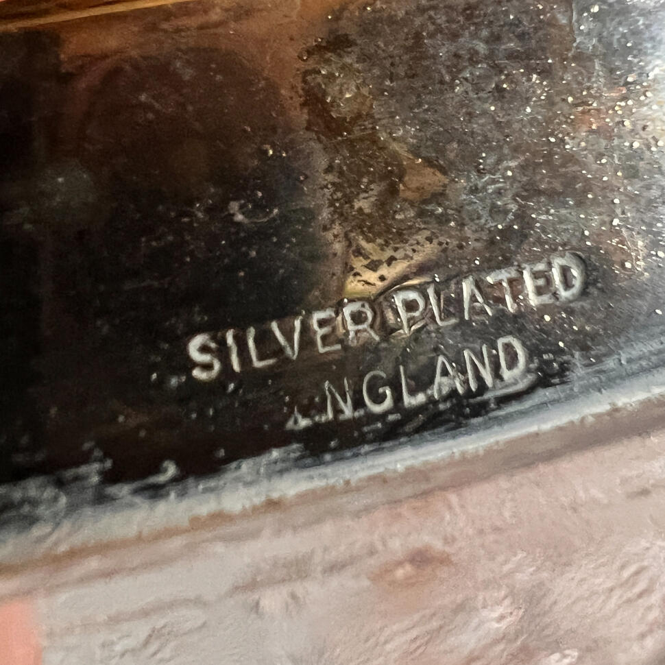 Чаша, хрусталь с посеребрённым ободом, Англия, середина XX века