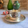 Tea cup and plate, Set of 2, Nickel silver, 1900s, France