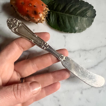 Butter  spreader knife sterling silver Amston Champlain 1915