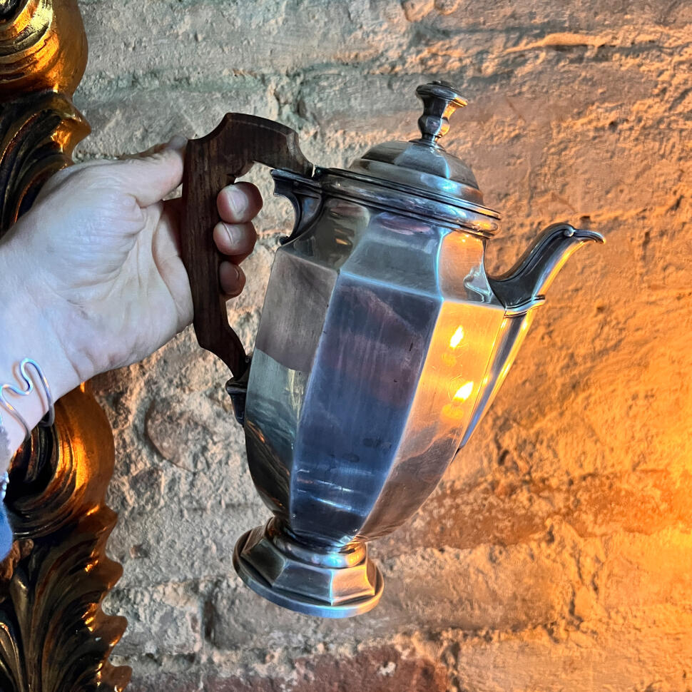 Coffee pot, silver plated, Christofle, France, 1920s