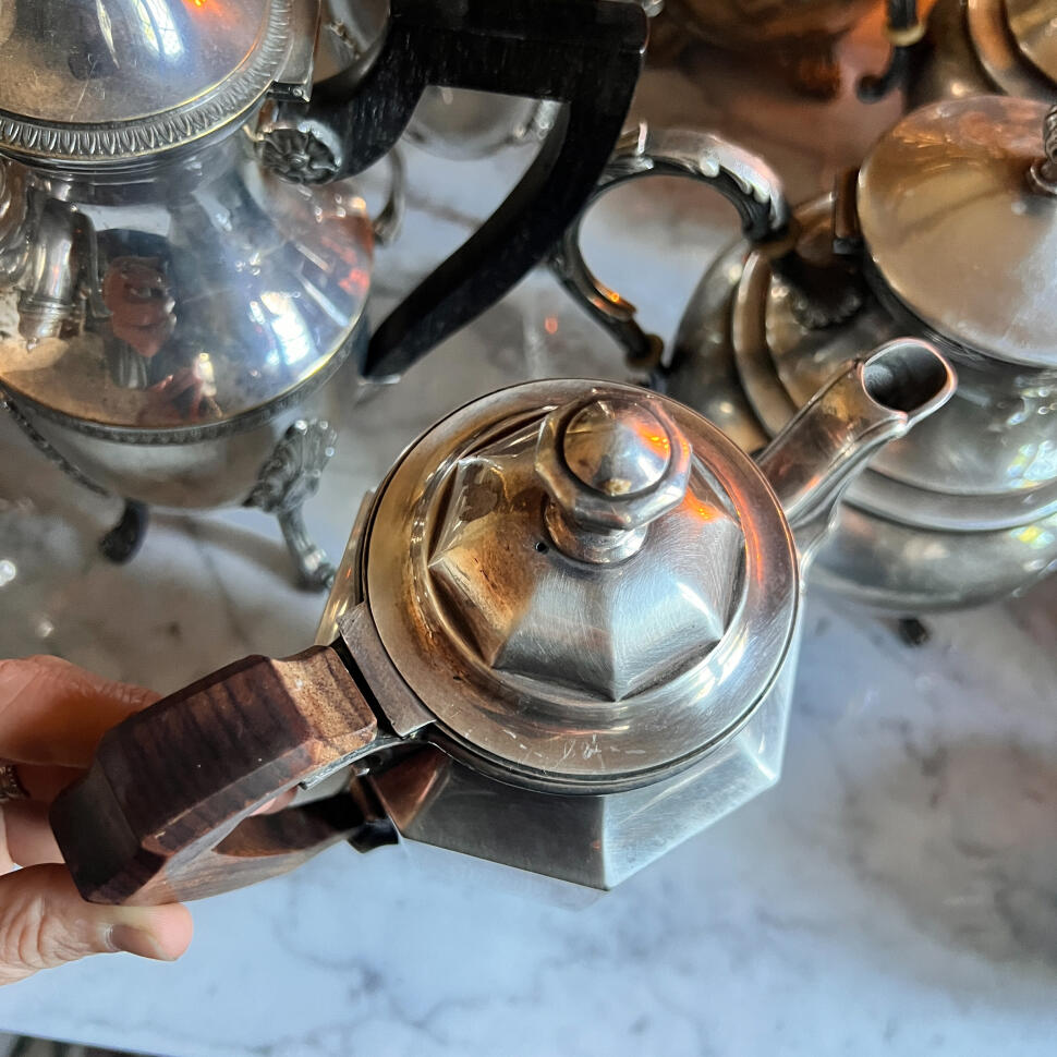 Coffee pot, silver plated, Christofle, France, 1920s