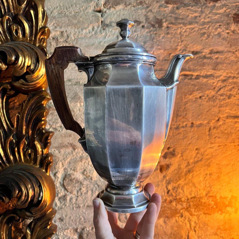 Coffee pot, silver plated, Christofle, France, 1920s