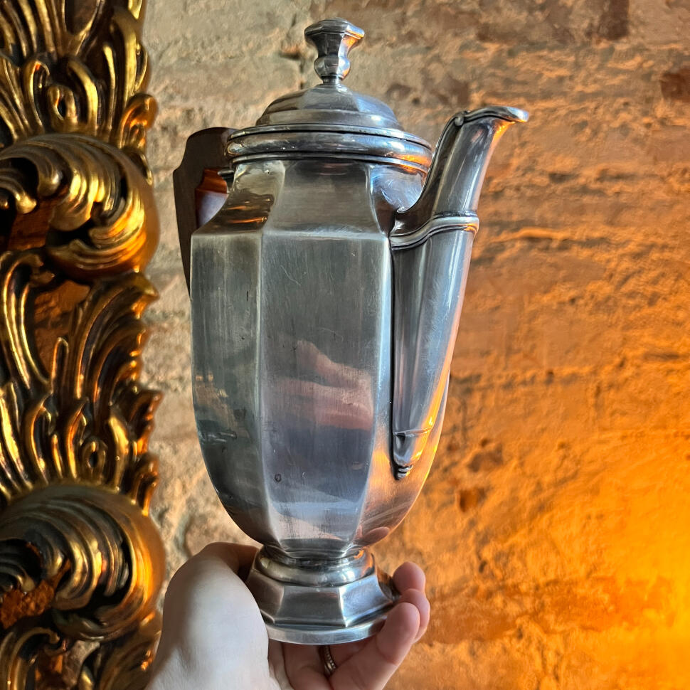 Coffee pot, silver plated, Christofle, France, 1920s