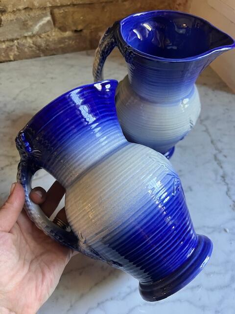 Pitcher, Glazed Ceramic, 20 cm, 1L, England, early 20th century