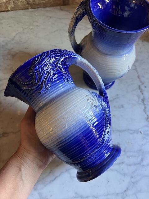 Pitcher, Glazed Ceramic, 20 cm, 1L, England, early 20th century