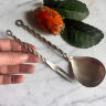 Set for serving snacks 2 items silver Spain