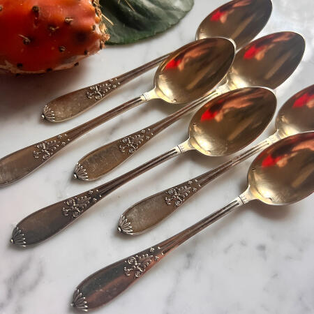 Coffee spoon set 6 pcs silver Spain