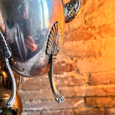 Кофейник, посеребренный, Франция, конец XIX века