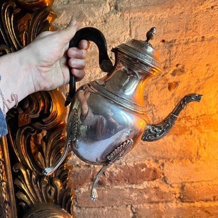 Кофейник, серебрение, Франция, конец 19 века.