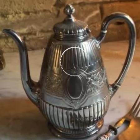 Silver coffer pot