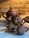 Teapot 2 ps, dragonware, year of the dragon, geisha, Japan