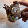 Teapot sugar bowl set, dragonware, year of the dragon, geisha, Japan