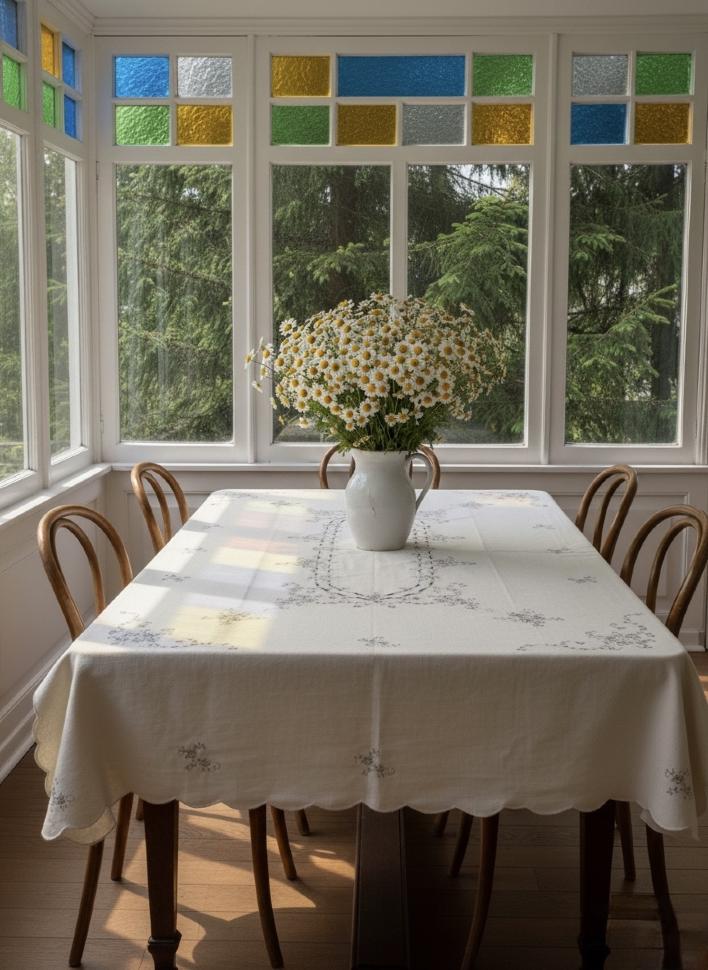 Банкетная скатерть в стиле "Мадейра"  1930 - 1950-е